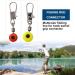 60 PCS Fishing Barrel Swivels with Snap - High-Quality Fishing Swivels in 3 Sizes | Essential Fishing Accessories for Anglers - Buy Online on GoSupps.com