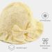 XIAOHAWANG Baby Girl Sun Hat - Embroidered Flowers Toddler Bucket Hat for Infant Girls 6-12 Months | Yellow Summer Cap - Buy Online on GoSupps.com