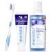 Meridol Set Parodont Expert with toothpaste mouthwash & toothbrush - helps to strengthen the resistance of the gums against the cause of bleeding gums periodontitis & gum return