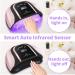 Professional 160W UV LED Gel Nail Lamp for Salon and Home Use - Pink - Buy Online on GoSupps.com