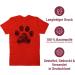 Shirtracer Men's T-Shirt - High Five Dog Paw Graphic - Perfect Gift for Dog Owners - Available in 4XL and Large Sizes - Buy Online on GoSupps.com