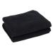 PERFEHAIR Black Salon Towels (2-Pack 16 X 27 Inches)-Barber Hand Cotton Towel for Gym Bath Spa Shaving Shampoo Black (Pack of 2)