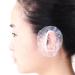 100pcs Disposable Waterproof Ear Covers for Shower Hair Dyer Salon Ear Protector Caps Clear