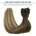Doores Clip-In Extensions | Real Hair 60cm 24 Inch - Walnut Brown to Ash Brown & Blonde | 7 Pieces 120g Remy Hair for Thick Natural Looks - Buy Online on GoSupps.com