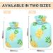 Pineapple Hot Water Bottle with Cover - 1L BPA Free Small Hot Water Bag for Pain Relief | Headache Neck & Shoulders Relief - Buy Online on GoSupps.com