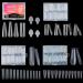 Duals Forms Acrylic Nail System UV Gel Nail Mold Full Cover Fasle Nail Tips Nail Form French Extension Tips Stickers Duals Forms Nail Mold For Uv Gel For Toes - Buy Online on GoSupps.com