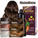  HADAVAKA 500 ml Black Dye Shampoo Instant Coloring Semi-Permanent Hair Coloring 3-in-1 Shampoo For Men And Women Restores Shine To Hair (Chestnut Brown) - Buy Online on GoSupps.com