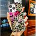 ARSTVEC iPhone 13 Pro Max Protective Cover | Glitter TPU Case for Women - Pink Flower & Leopard Patterns - Buy Online on GoSupps.com