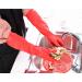YSLON Rubber Cleaning Gloves - Waterproof Dishwashing Gloves (3 Pairs Red M) | Reusable Kitchen Essential - Buy Online on GoSupps.com