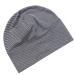 B Baosity Men Women Sleep Cap Sleeping Cap Cotton Hat Nightcap Headgear for Hair Care Hair Loss - Black White M
