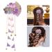 FRCOLOR Japanese Hairpin | Long Tassel Flower Hair Clip for Kimono & Hanfu | Purple Barrette Hair Accessory - Buy Online on GoSupps.com