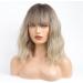 HAIRCUBE Shoulder Length Ash Brown Wig with Neat Fringe - Women's Wig - Buy Online on GoSupps.com