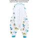 Chilsuessy Toddler Sleeping Bag with Feet | 2.5 Tog CPC Certified Baby Sleep Sack | Dinosaur Park Design | 80cm/2-3 Years - Buy Online on GoSupps.com