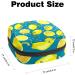 Menstrual Bag with Zipper for Women & Girls - Lemon Fruits & Leaves Design | International Shipping - Buy Online on GoSupps.com