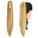 Gairyan Clip in Ponytail Hair Extensions 21 inch Ponytail Extension Long Straight Pony Tails Claw on Ponytail Synthetic Hairpieces for Women Soft Natural Look (Dark Blonde & Bleach Blonde)