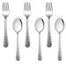 Children's fork and children's spoon Set Joyfair 6-piece stainless steel children's cutlery set high-gloss polished children cutlery with a hammer handle 3 toddlers spoon and 3 fork for boys/girls dishwasher