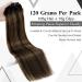 Laavoo Brown Balayage Clip In Extensions - Remy Human Hair Ombre Dark to Light Brown 10pcs 40cm Thick Real Hair #2/8/2 - Buy Online on GoSupps.com