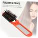 Mikinona 5Pcs Foldable Comb with Mirror Antistatic Comb for High Temperature for Outdoor Travel White Blue Orange Green Purple - Buy Online on GoSupps.com