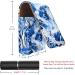 Stylish Leather Lipstick Case Mini Organizer with Mirror | Abstract Art Forest Design - Buy Online on GoSupps.com