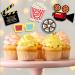 Movie Night Cupcake Toppers Cake Decorations Theater Cupcake Toppers for Happy Birthday Movie Night Party Supplies Film Theme Birthday Party Baby Shower Supplies Set of 24 - Buy Online on GoSupps.com