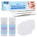 Teeth Repair Kit, Temporary Teeth replacement kit, Moldable False Teeth, Thermal Fitting Beads for Snap On Instant and Confident Smile, with Mouth Mirror, Mouth Tweezer, Dental Probe