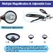 Beileshi 2.5X 7.5X 10X LED Light Helping Hands Magnifier Soldering Station Magnifying Glass Stand with Auxiliary Clamp and Alligator Clips 2.5x+7.5x+10x - Buy Online on GoSupps.com