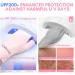 Saviland UV Gloves for Gel Nails - UPF200+ Professional UV Protection Fingerless Gloves for Manicures - Anti UVA & UVB - Light Pink - Buy Online on GoSupps.com