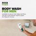 Rockface Men's Shower Gel 200ml - Fresh Masculine Scent - All-in-One Body Wash for Men - Buy Online on GoSupps.com