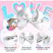 Sibba Toddler Headband Set - 1 PC Headband with Cute Bow Ties and 4 PCS Bowknot Hairpins in White - Perfect Hair Accessories for Easter Day and Baby Party - Buy Online on GoSupps.com