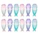 FRCOLOR 12 Pieces Baby Hair Clips Mermaid Hair Accessories for Babies Girls Toddlers Children