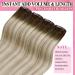 Youngsee Clip in Extensions - Balayage Real Hair Dark Brown & Blonde 30cm 80g - Premium Quality Clip-In Hair Extensions - Buy Online on GoSupps.com
