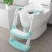 Potty Training Seat with Step Stool Ladder, Gentle Monster Toddler Potty Training Toilet for Kids Boy Girl Baby, Foldable & Comfortable Training Potty Chair Toilet for Child with Anti-Slip Pad(Green)