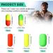 Skylety 100 Pieces Foam Floats Pompano Fishing Rigs - Fishing Rig Making Kit for Trout, Catfish, Walleye - Red, Yellow, Green - Buy Online on GoSupps.com