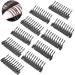 Snap comb wig clips for hair extensions 40 pieces 6d no-track hair extension buckle clips for real hair ponytail piece accessories DIY tool kit (10-teeth)