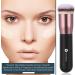 Premium Kabuki Round Top Foundation Brush for Liquid, Cream, Powder Blush - Black B - Buy Online on GoSupps.com