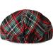 Mint Green Baby Flat Cap | Vintage Drivers Hat | Breathable & Soft | Age 0-8 Years | 1-2 Years | Black Plaid - Buy Online on GoSupps.com