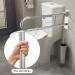 Toilet Grab Bar 30.3 Inch Munzong Brushed Nickel Anti-Slip Support Rail U Shaped Flip-Up Grab Bar with Paper Holder Stainless Steel Knurled Handicap Safety Handrails for Disabled Elderly Pregnant 30.3IN Brushed Nickel - Buy Online on GoSupps.com