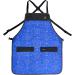 Shop Bandana Barber Capes & Hair Cutting Apron Set - Men's Blue Snap Closure Hair Proof Combo - Buy Online on GoSupps.com