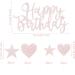 E-ASUM Handmade Glitter Happy Birthday Cake Topper - Heart and Star Cupcake Toppers for Birthday Party Decoration Supplies (Rose Gold) - Buy Online on GoSupps.com