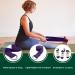 JadeYoga 8ft Adjustable Yoga Strap for Men and Women - D-Ring Buckle, Black/Blue/Purple - Buy Online on GoSupps.com