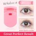 Whalrace Portable Eyelash Curler Set - Long Lasting Natural Curls for Women - Pink Round Design - Buy Online on GoSupps.com