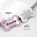 Yhananti Personalized Dog ID Tag - Engraved Glitter Bones Pendant for Small to Medium Dogs - Custom Stainless Steel Dog Tag with Name Phone & Address (Black Small) - Buy Online on GoSupps.com