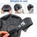 Unisex Silicone Bathing Cap with Ear Protection - 2PC Waterproof Swimming Caps for All Hair Types with Earplugs & Nose Clamp - Elastic Black & White Swim Caps for Adults & Kids - Buy Online on GoSupps.com
