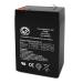 AJC Battery Compatible with Prescolite EM Exit 6V 4.5Ah Emergency Light Battery