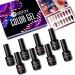 Mobray Gel Nail Polish Kit - 8 Popular Nude Colors Set for Fall & Winter | Soak Off UV LED Nail Art Manicure DIY | Home Beauty Gifts - Buy Online on GoSupps.com