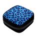GIAPB Period Bag Sanitary Napkin Storage Bag Pad Holder for Period Makeup Pouch Blue Leopard Skin Color1950