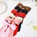 Silky Satin Hair Bows 6PCS - Ribbon Ponytail Holder Clips for Women, Girls, Teens, and Kids - Buy Online on GoSupps.com