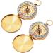 Posinly Camping Survival Compass Metal Pocket Compass Kids Compass for Hiking Camping Hunting Outdoor Military Navigation Tool 2 Pack - Buy Online on GoSupps.com