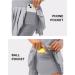 SANTINY Women's High Waisted Tennis Skirt with Shorts - Light Grey XS - Buy Online on GoSupps.com