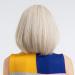 HAIRCUBE Creamy White Short Bob Wig with Bangs - 12 Inch Heat Resistant Synthetic Wig for Women - Buy Online on GoSupps.com